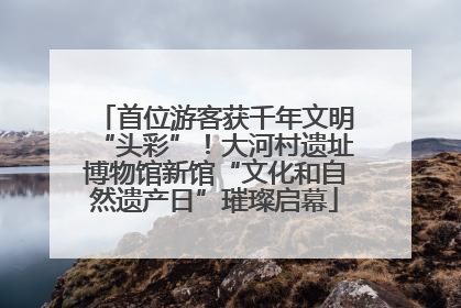 首位游客获千年文明“头彩”！大河村遗址博物馆新馆“文化和自然遗产日”璀璨启幕