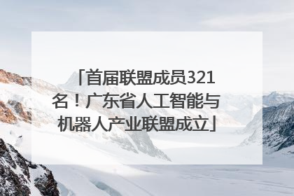 首届联盟成员321名！广东省人工智能与机器人产业联盟成立