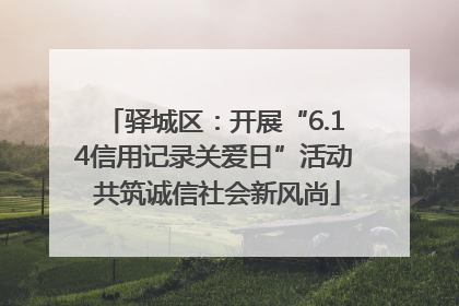 驿城区：开展“6.14信用记录关爱日”活动 共筑诚信社会新风尚
