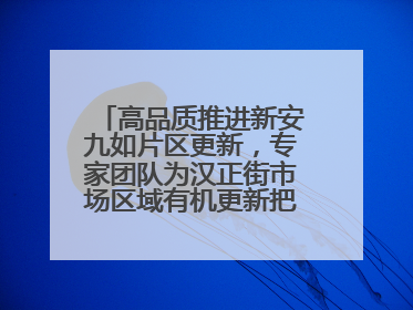 高品质推进新安九如片区更新，专家团队为汉正街市场区域有机更新把脉问诊