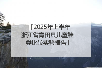 2025年上半年浙江省青田县儿童鞋类比较实验报告
