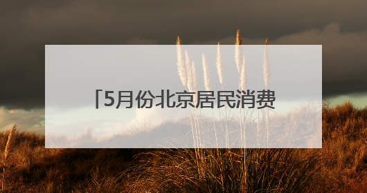 5月份北京居民消费价格同比下降，服务价格上涨0.4%