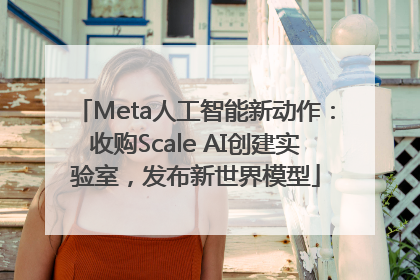 Meta人工智能新动作：收购Scale AI创建实验室，发布新世界模型