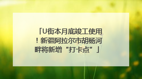 U街本月底竣工使用！新疆阿拉尔市胡杨河畔将新增“打卡点”